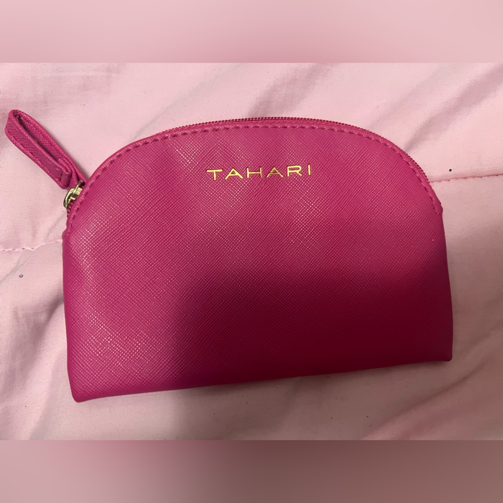 Tahari Fuchsia Cosmetic Bag